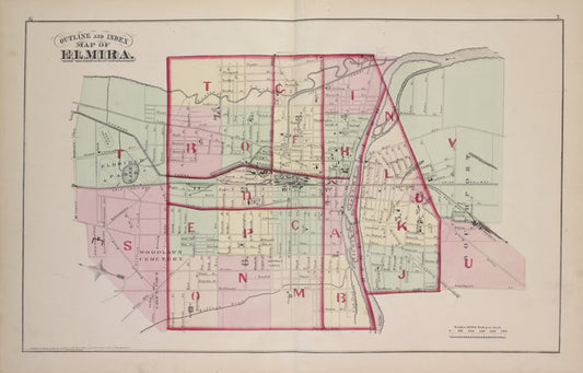 Outline and Index Map of Elmira