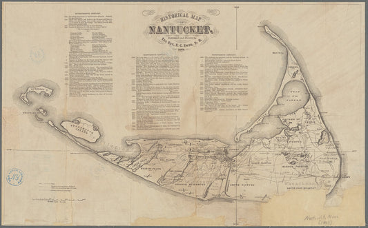 Historical map of Nantucket