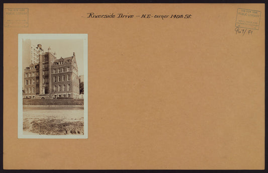 Manhattan: Riverside Drive - 140th Street