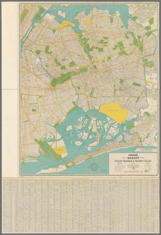 Hagstrom's map of Queens N.Y. City : house number & transit guide
