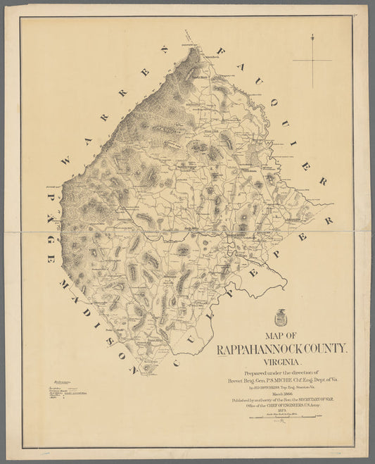 Map of Rappahannock County, Virginia