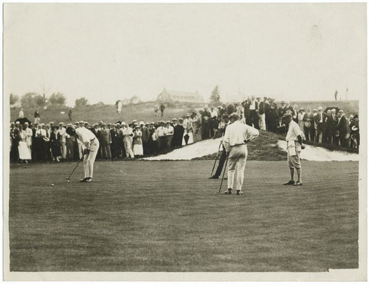 Amateur champion Robert Gardner on one of the Marion [i.e. Merion] greens.