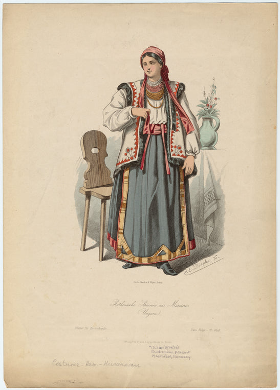 Ruthenische Bäuerin aus Marmiras (Ungarn)