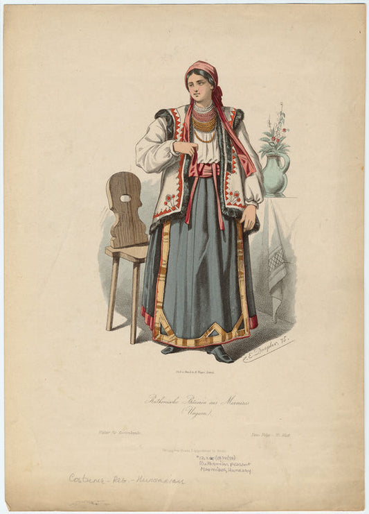 Ruthenische Bäuerin aus Marmiras (Ungarn)